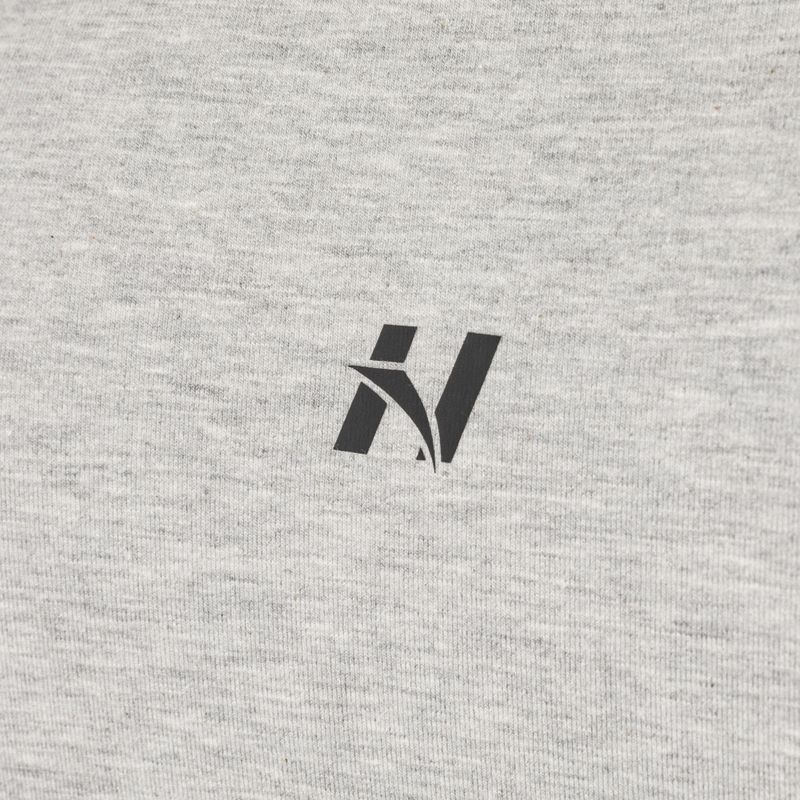 Tricou de antrenament pentru bărbați NEBBIA Minimalist Logo gri deschis