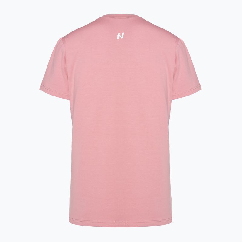 Tricou de antrenament pentru femei NEBBIA Invisible Logo old rose 8