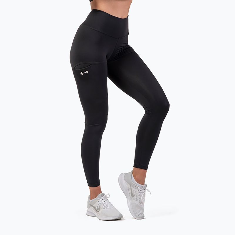 Colanți pentru femei NEBBIA Active High-Waist Smart Pocket negri 402 5