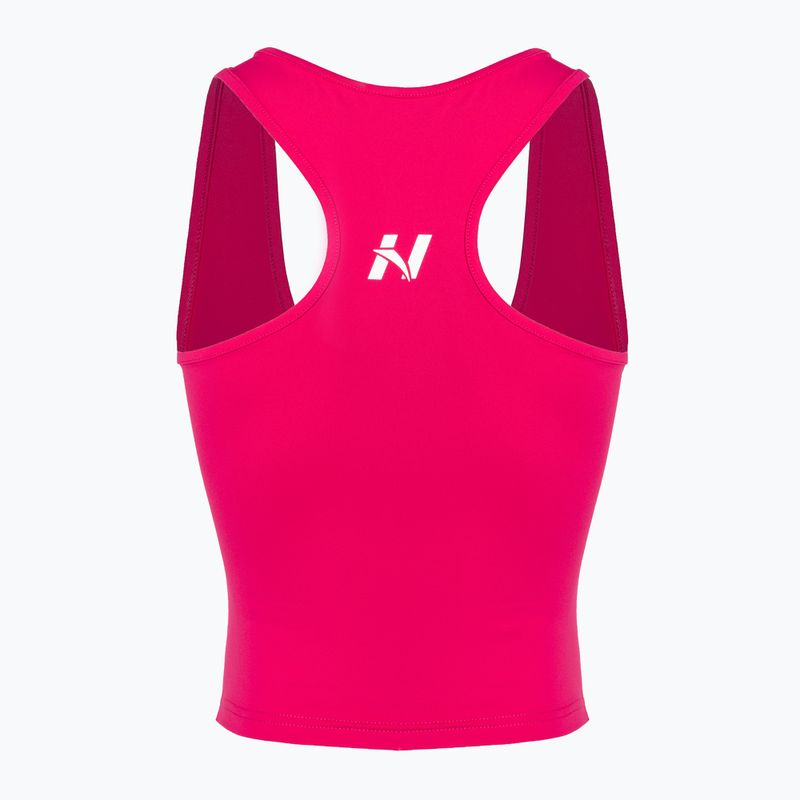 Tricou de antrenament pentru femei NEBBIA Sporty Slim Fit Crop roz 5