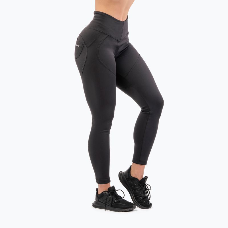 Colanți de antrenament pentru femei NEBBIA Lifting Effect Bubble Butt black