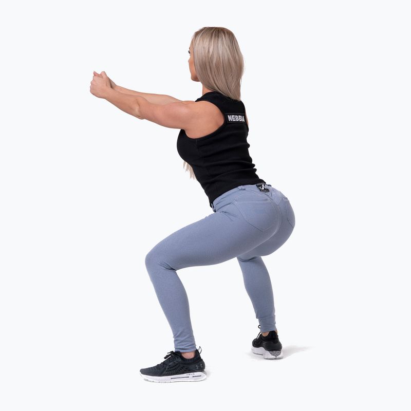 Pantaloni pentru femei NEBBIA Dreamy Edition Bubble Butt albastru deschis