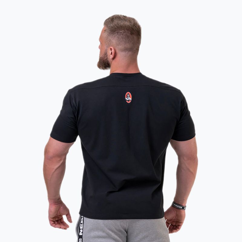 Tricou de antrenament pentru bărbați NEBBIA Golden Era negru 1920130 3