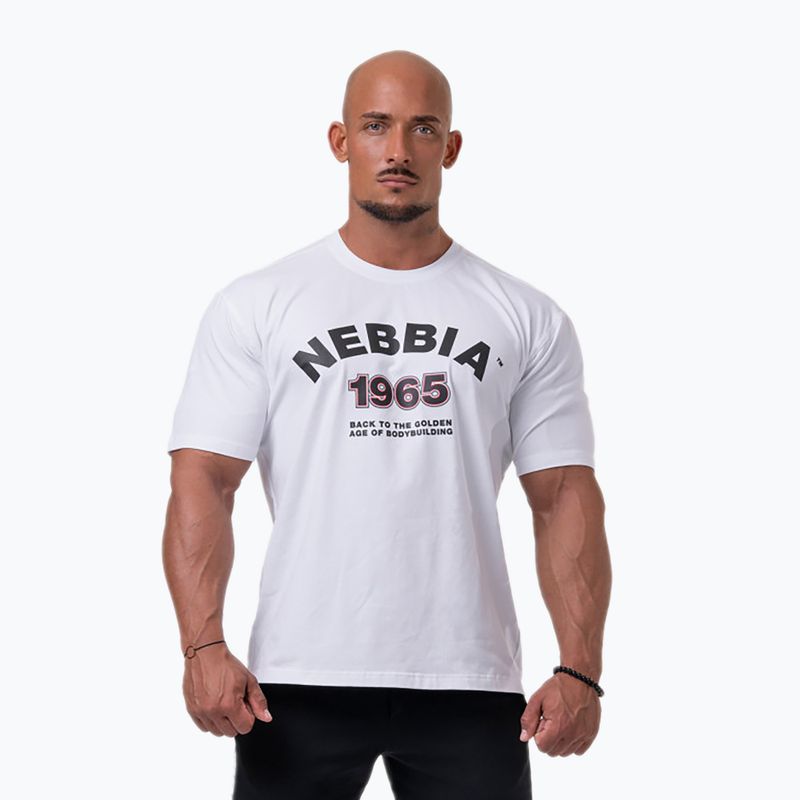 Tricou de antrenament pentru bărbați NEBBIA Golden Era alb 1920430 2