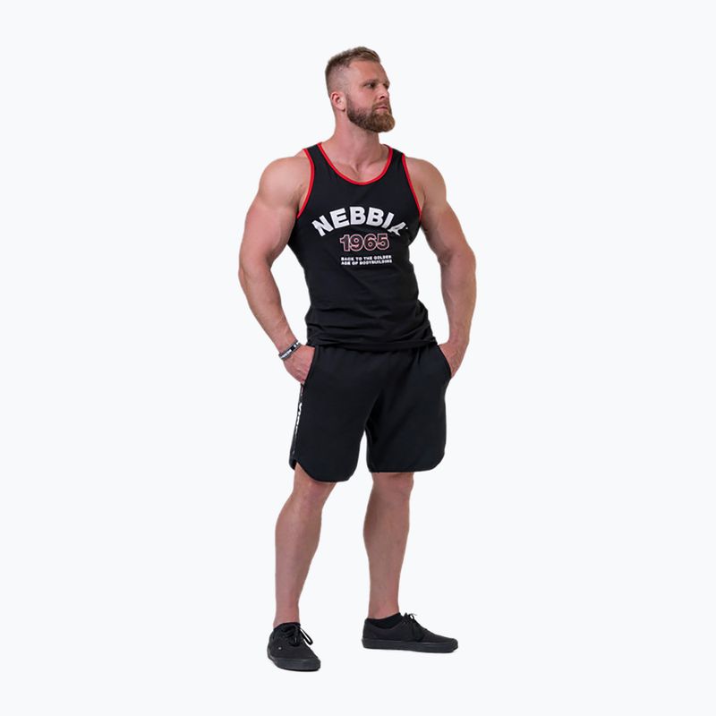 Maieu de antrenament pentru bărbați NEBBIA Old-School Muscle negru 1930130