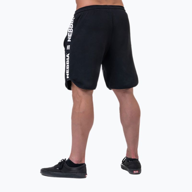 Pantaloni scurți de antrenament pentru bărbați NEBBIA Legend-Approved negru 1950130 2