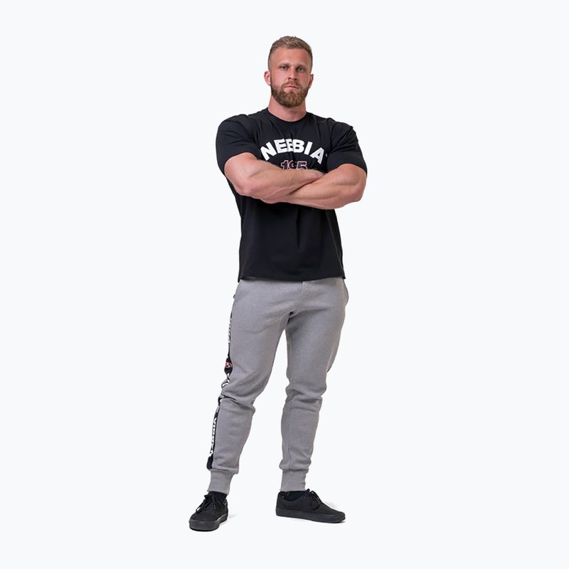 Pantaloni pentru bărbați NEBBIA Golden Era light grey 2