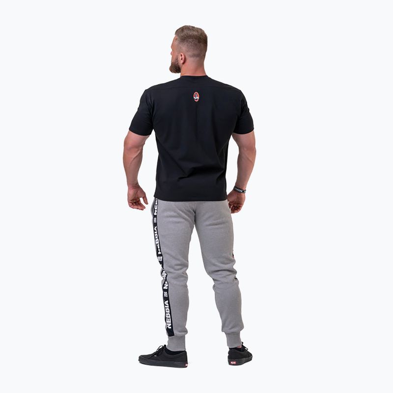 Pantaloni pentru bărbați NEBBIA Golden Era light grey 3