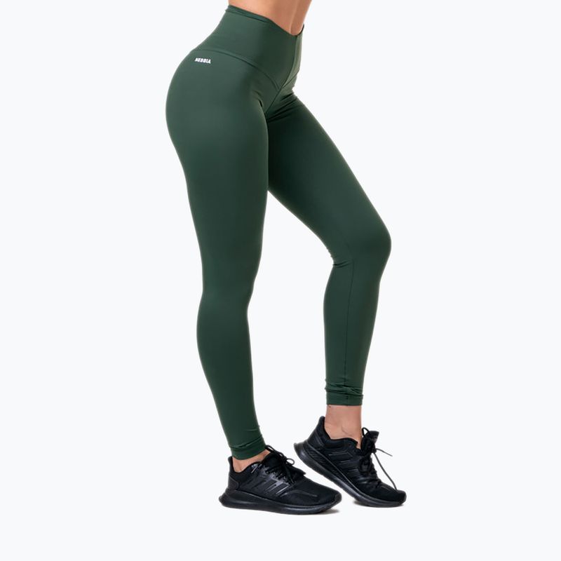 Colanți pentru femei NEBBIA Classic Hero High-Waist verzi 5700910