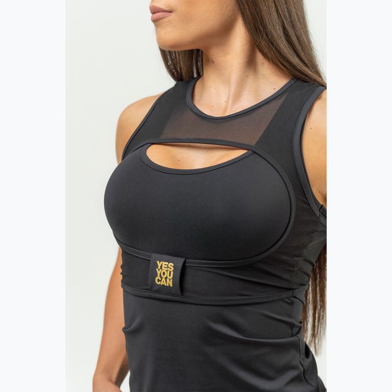 Top de antrenament pentru femei NEBBIA Ultra Intense black/gold 6