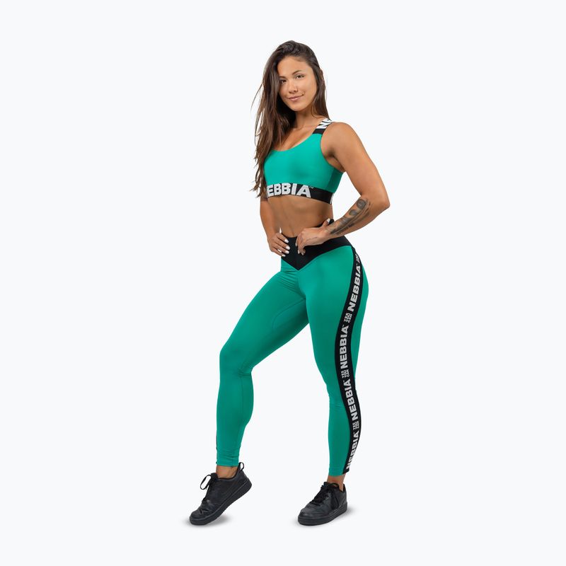 Sutien de antrenament NEBBIA Iconic green 2