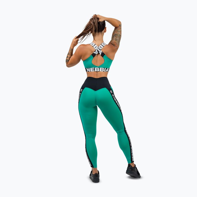Sutien de antrenament NEBBIA Iconic green 3