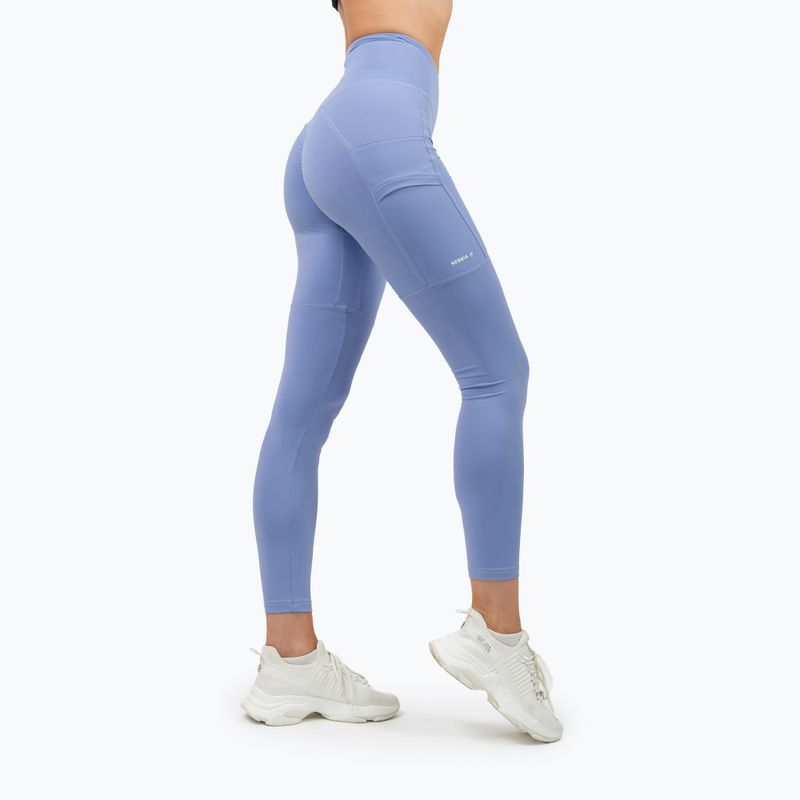 Colanți de antrenament pentru femei NEBBIA Leg Day Goals light purple 2