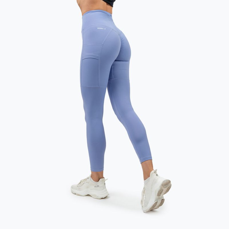 Colanți de antrenament pentru femei NEBBIA Leg Day Goals light purple 3