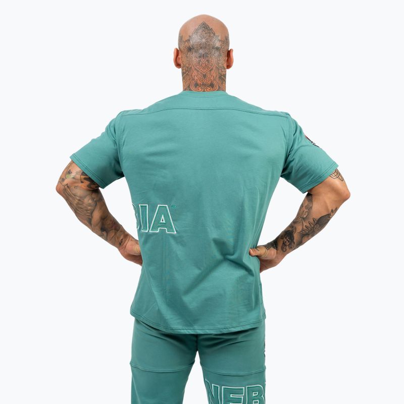 Tricou pentru bărbați NEBBIA Dedication green 3