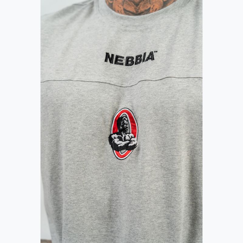 Tricou pentru bărbați NEBBIA Legendary light grey 4