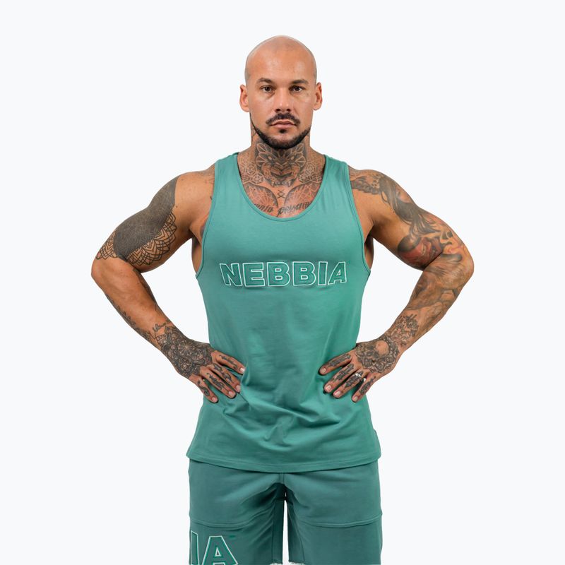 Tank top de antrenament pentru bărbați NEBBIA Strenght green 3