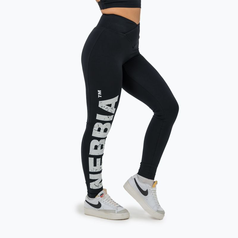 Colanți de antrenament pentru femei  NEBBIA Glute Check High Waisted black