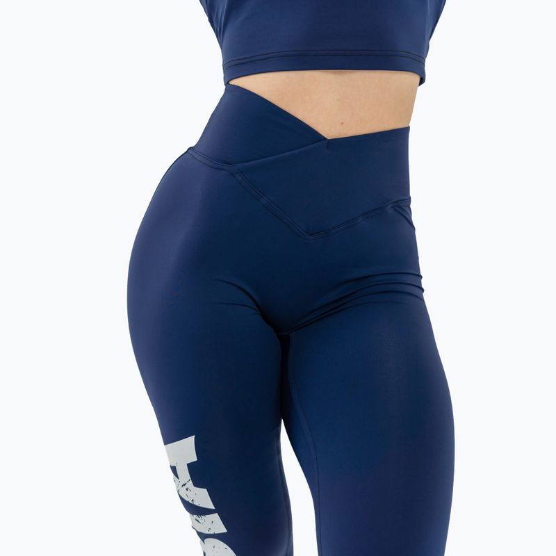 Colanți de antrenament pentru femei  NEBBIA Glute Check High Waisted dark blue 5