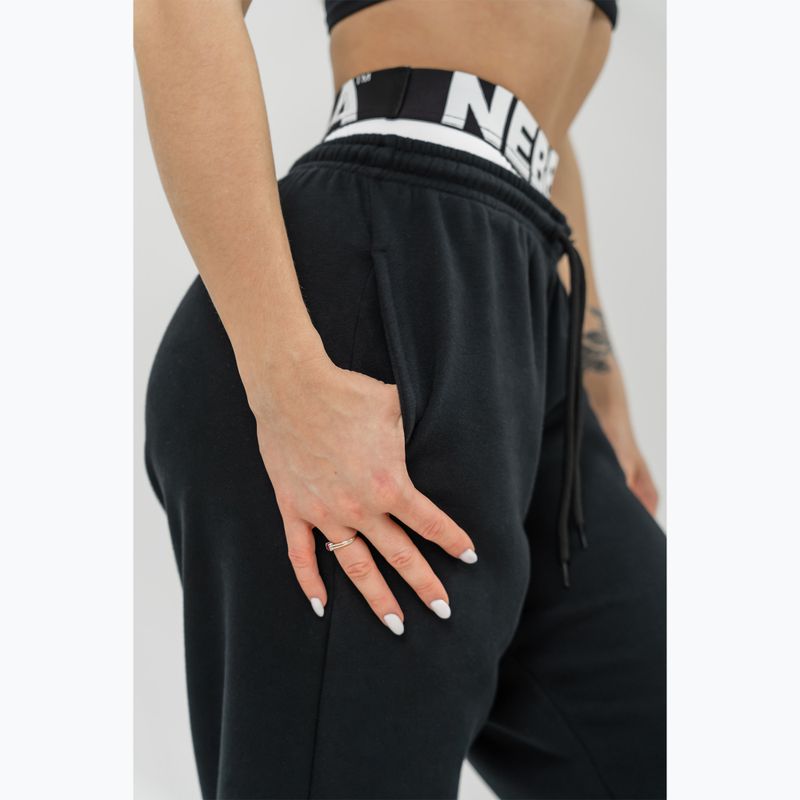 Pantaloni de antrenament pentru femei NEBBIA Muscle Mommy black 7