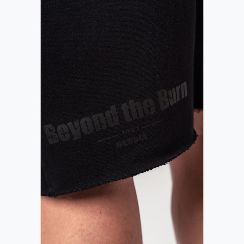 Pantaloni scurți de antrenament pentru bărbați NEBBIA Gym NO BS black 6