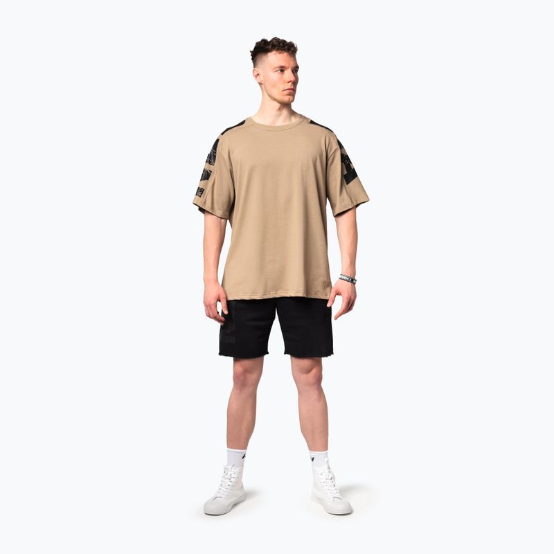 Tricou de antrenament pentru bărbați NEBBIA Lifting Club light brown 2