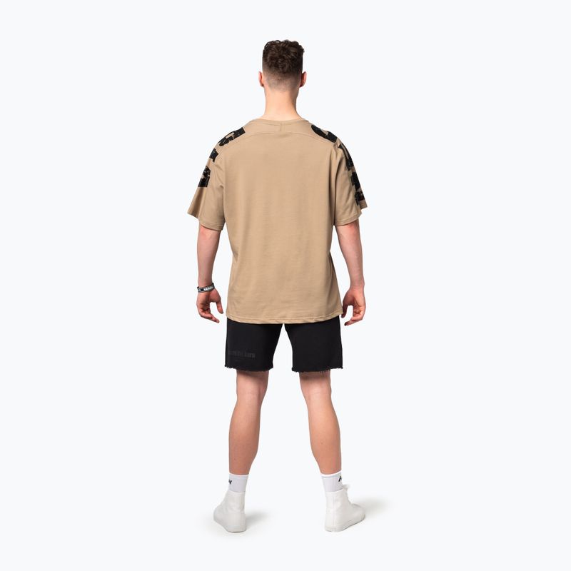 Tricou de antrenament pentru bărbați NEBBIA Lifting Club light brown 3