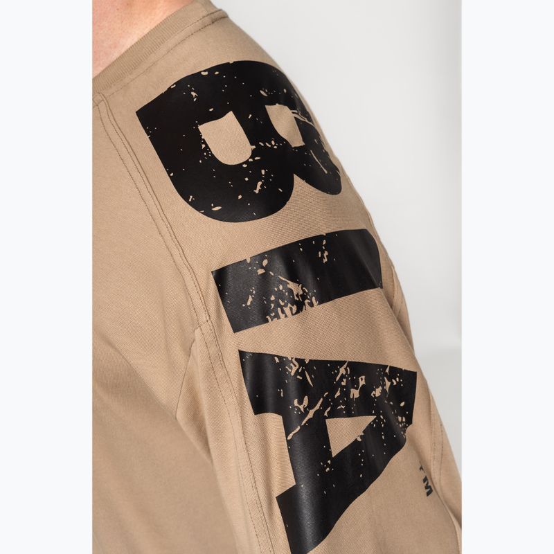 Tricou de antrenament pentru bărbați NEBBIA Lifting Club light brown 4