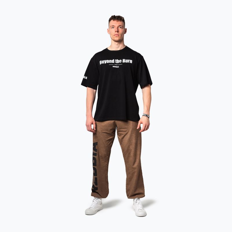 Tricou de antrenament pentru bărbați NEBBIA Heavyweight Grind black 2