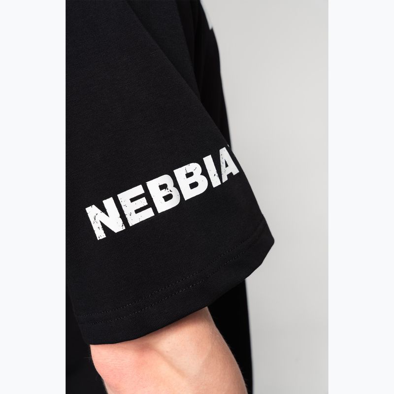 Tricou de antrenament pentru bărbați NEBBIA Heavyweight Grind black 7
