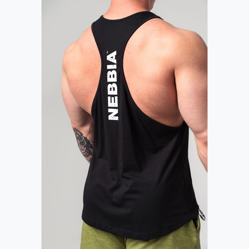 Tank top de antrenament pentru bărbați NEBBIA Flexin black 4