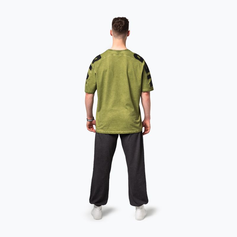 Tricou de antrenament pentru bărbați NEBBIA Washed-Off Lifting Club green 3