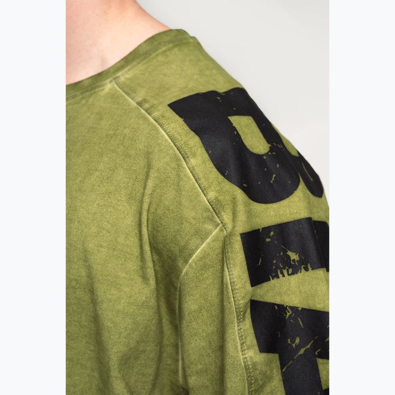 Tricou de antrenament pentru bărbați NEBBIA Washed-Off Lifting Club green 6