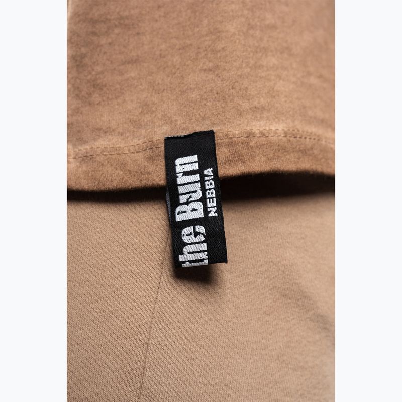 Tank top de antrenament pentru bărbați  NEBBIA Washed-Off Stringer Max Out light brown 6