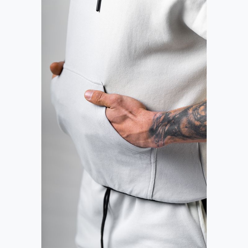 Bluză de antrenament pentru bărbați NEBBIA Hero light grey 4