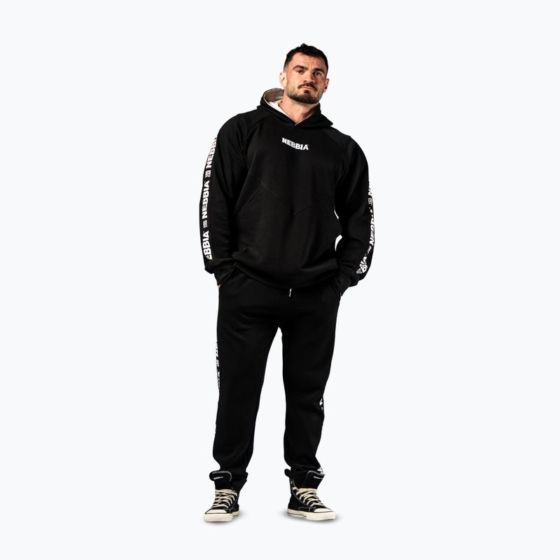 Bluză pentru bărbați NEBBIA Hero Hoodie black 2