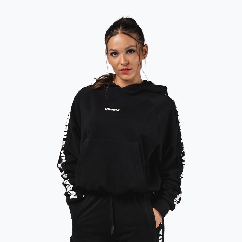 Bluză pentru femei NEBBIA Off-Duty Hoodie black