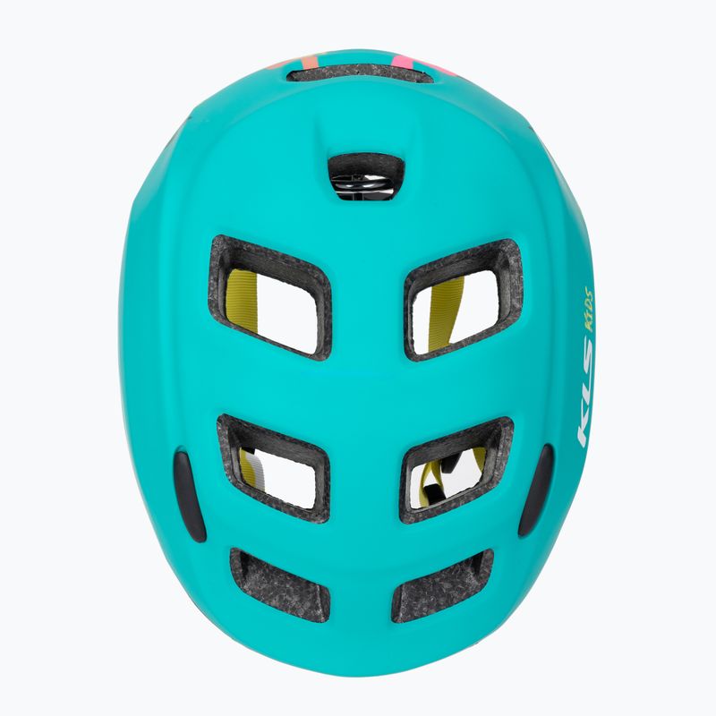 Cască de bicicletă pentru copii Kellys Zigzag 022 turquoise 6