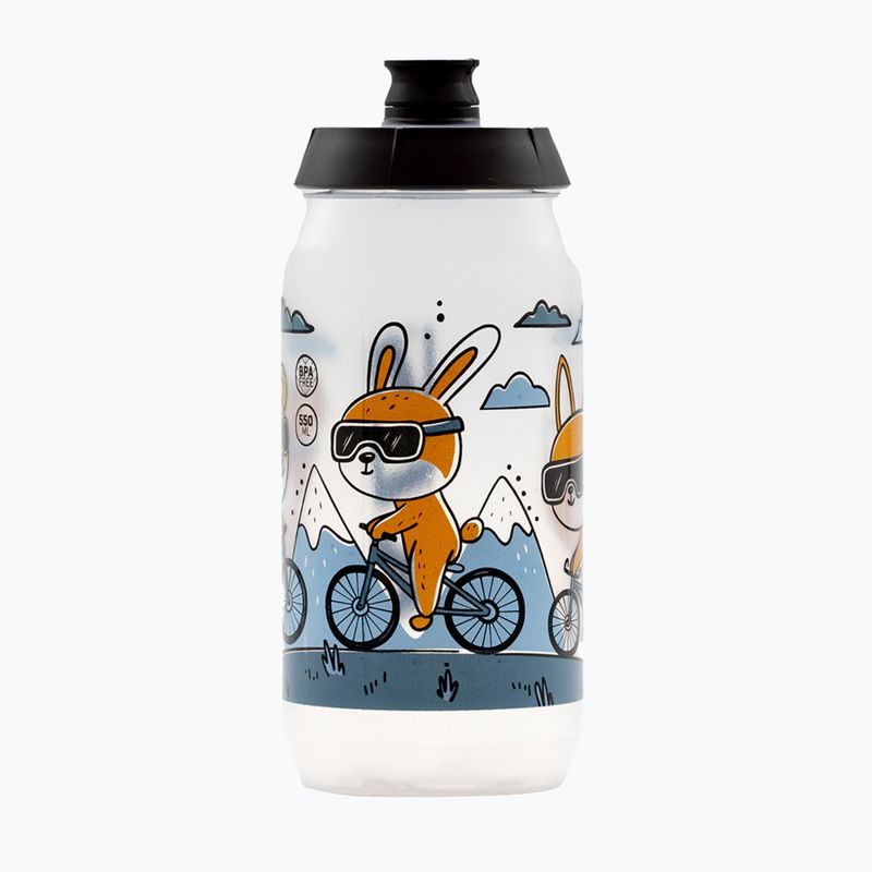 Bidon de bicicletă pentru copii Kellys Kolibri 550 ml transparent