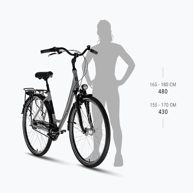 Bicicletă urbană pentru femei Kellys Avery 50 28" gri grafit 3