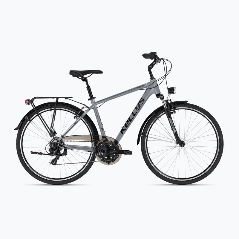 Bicicletă trekking Kellys Carson 10 28" gri piatră lunii