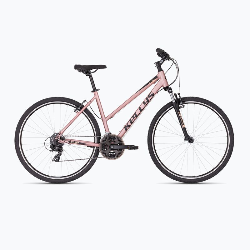 Bicicletă cross pentru femei Kellys Clea 10 28" rose gold
