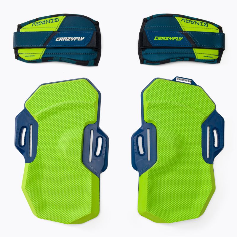 Kiteboard tampoane și curele CrazyFly Binary Binding Small verde T016-0237