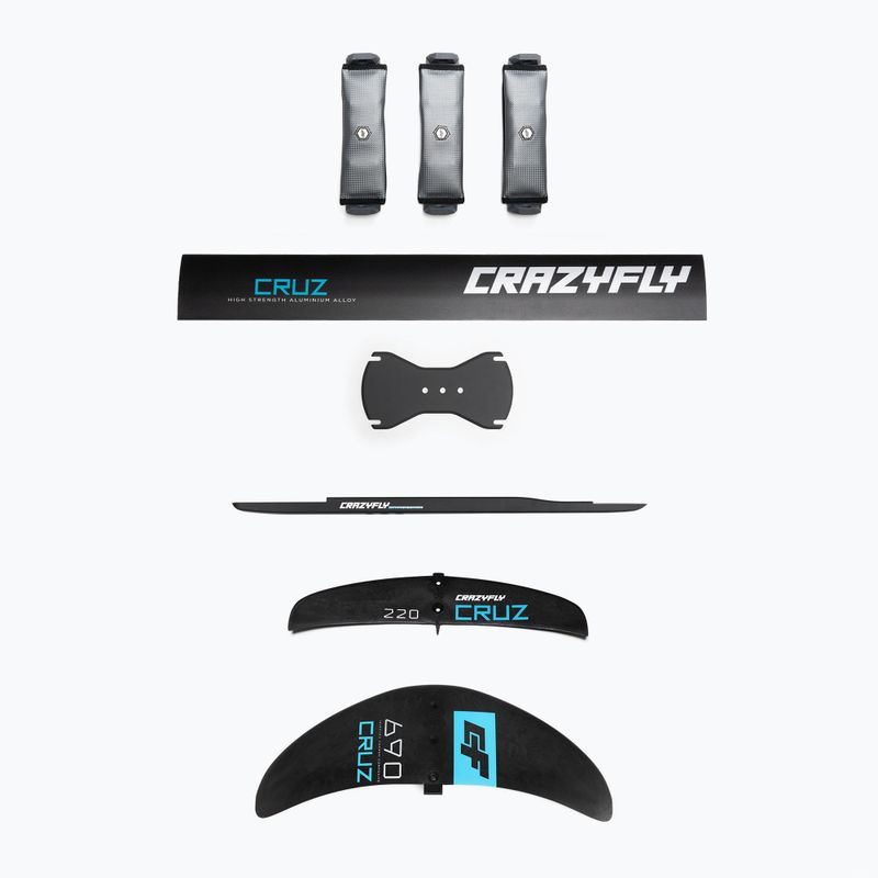 Planșă de kitesurfing + hidrofoil CrazyFly Chill Cruz 690 albastru T011-0004 9