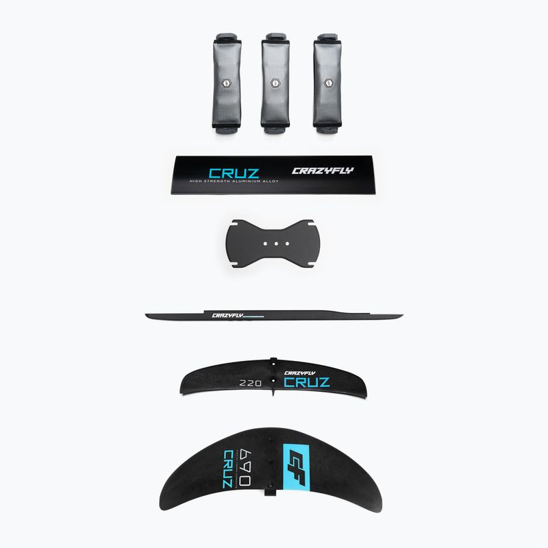 Planșă de kitesurfing + hidrofoil CrazyFly Chill Cruz 690 albastru T011-0008 9