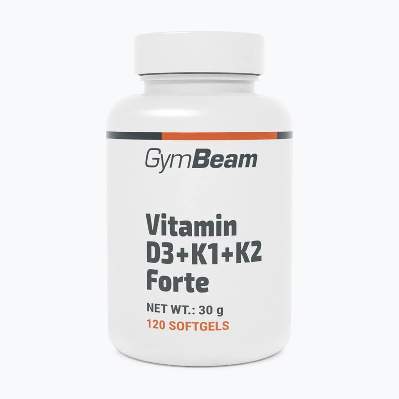 Vitamine D+K GymBeam Vitamin D3+K1+K2 Forte 120 capsule