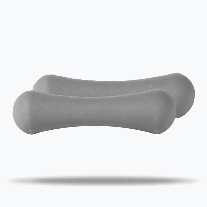Gantere GymBeam Neoprene Dumbbells 2 x 1 kg light grey 2