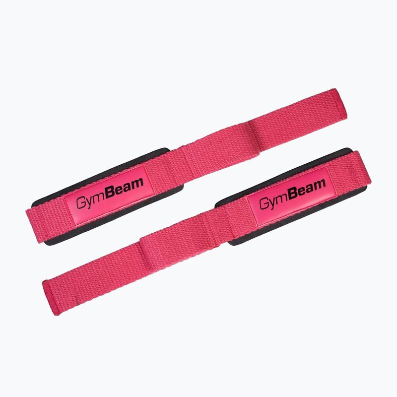 Benzi pentru ridicarea greutăților GymBeam X-Grip pink
