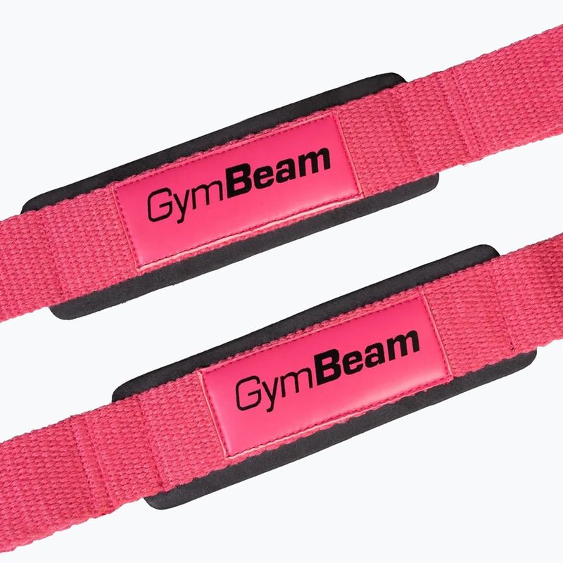 Benzi pentru ridicarea greutăților GymBeam X-Grip pink 3