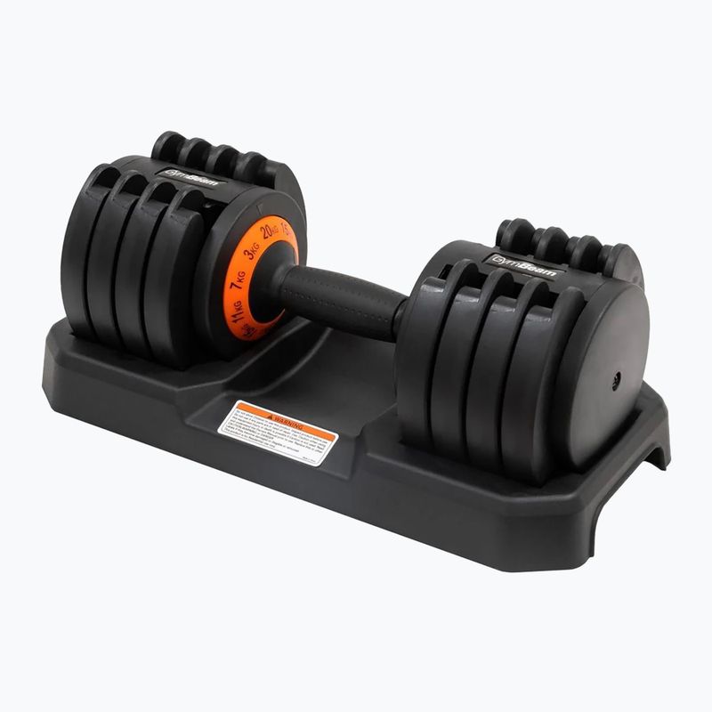 Ganteră ajustabilă GymBeam Dumbbell Adjustable 20 kg black 4